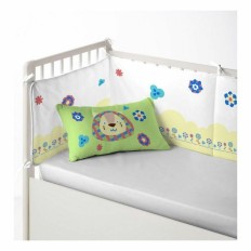 Paracolpi per culla Cool Kids Funny Lion (60 x 60 x 60 + 40 cm)    