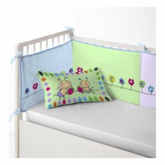 Paracolpi per culla Cool Kids Patch Garden (60 x 60 x 60 + 40 cm)    