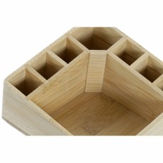 Secchio organizzatore DKD Home Decor AS-173356 Multicolore Naturale Legno Bambù 14 x 14 x 7 cm    