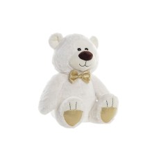 Orsetto di Peluche DKD Home Decor Papillon Bianco Dorato Metallo Per bambini Orso 30 x 40 cm 25 x 25 x 30 cm    