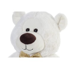 Orsetto di Peluche DKD Home Decor Papillon Bianco Dorato Metallo Per bambini Orso 30 x 40 cm 25 x 25 x 30 cm    