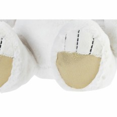 Orsetto di Peluche DKD Home Decor Papillon Bianco Dorato Metallo Per bambini Orso 30 x 40 cm 25 x 25 x 30 cm    