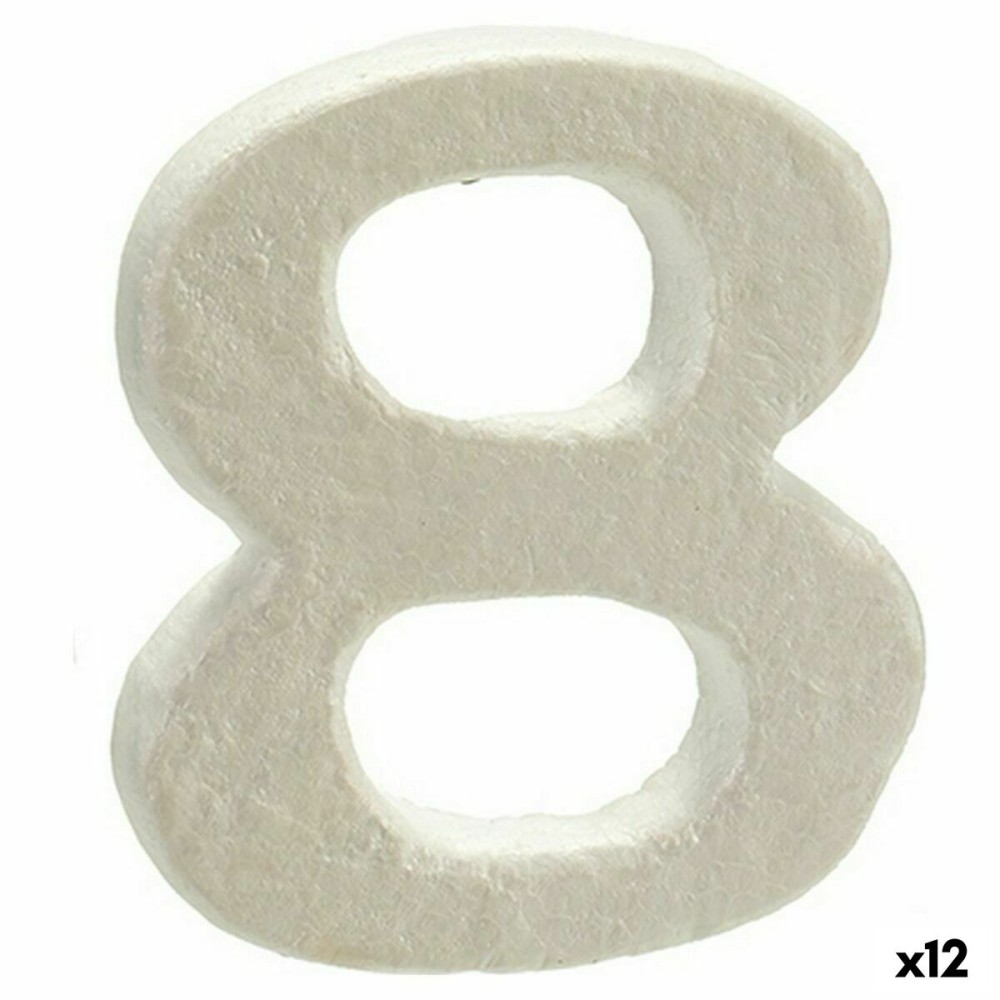 Numeri Numeri 8 polistirene 2 x 15 x 10 cm (12 Unità)    