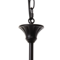 Lampadario Bianco Nero Ferro 40 W 220 V 65 x 65 x 49,5 cm    