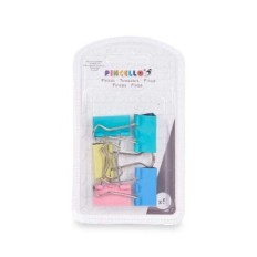 Pinze Clip Medio Multicolore Metallo (24 Unità)    