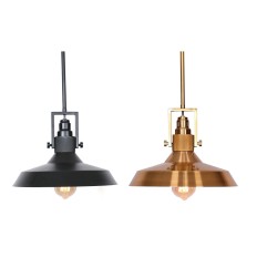 Lampadario DKD Home Decor Nero Dorato Metallo 50 W (2 Unità)    