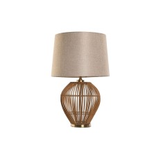 Lampada da tavolo Home ESPRIT Marrone Beige Dorato Naturale 50 W 220 V 43 x 43 x 67 cm    