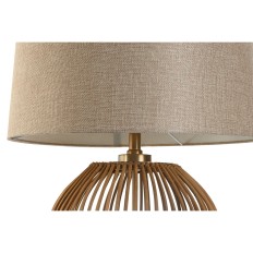 Lampada da tavolo Home ESPRIT Marrone Beige Dorato Naturale 50 W 220 V 43 x 43 x 67 cm    