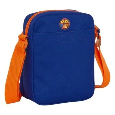 Borsa a Tracolla Valencia Basket Azzurro Arancio (16 x 22 x 6 cm)    