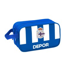 Necessaire per la Scuola R. C. Deportivo de La Coruña Azzurro Bianco 26 x 15 x 12.5 cm    