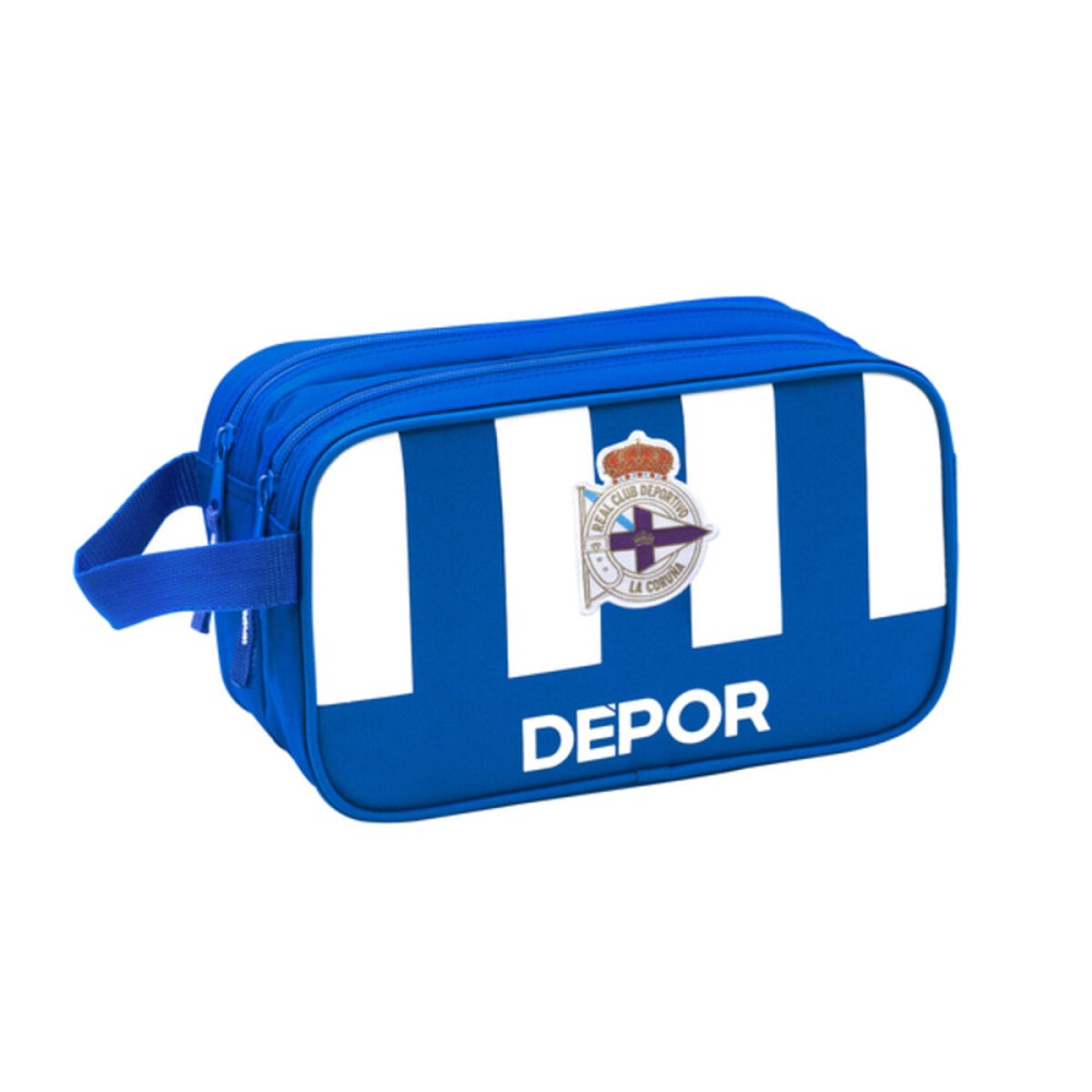 Necessaire per la Scuola R. C. Deportivo de La Coruña Azzurro Bianco 26 x 15 x 12.5 cm    