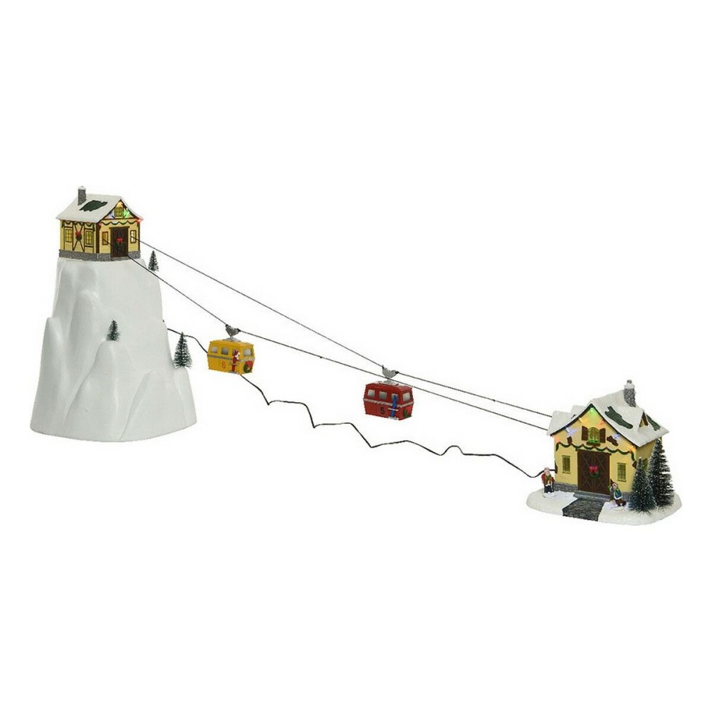 Decorazione Natalizia Snowy Adventures Luce LED Musica Scena Bianco Caldo 31,5 x 32,5 x 53 cm    