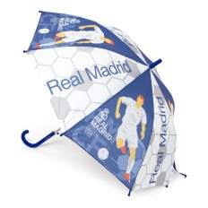 Ombrello automatico Real Madrid C.F. Azzurro Bianco    