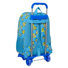 Trolley per la Scuola Minions Minionstatic Azzurro (33 x 42 x 14 cm)    