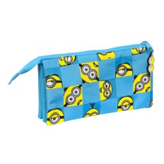 Portaoggetti Triplo Minions Minionstatic Azzurro (22 x 12 x 3 cm)    