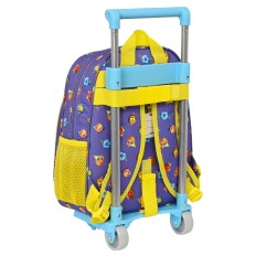 Trolley per la Scuola SuperThings Guardians of Kazoom Viola Giallo (27 x 33 x 10 cm)    