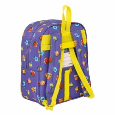 Zaino Scuola SuperThings Guardians of Kazoom Giallo Viola 22 x 27 x 10 cm    