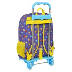 Trolley per la Scuola SuperThings Guardians of Kazoom Viola Giallo (32 x 42 x 14 cm)    