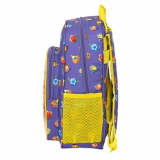 Zaino Scuola SuperThings Guardians of Kazoom Giallo Viola 27 x 33 x 10 cm    