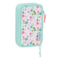 Astuccio Doppio Peppa Pig Cosy corner Azzurro (28 Pezzi)    