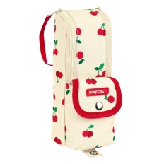 Astuccio Scuola Safta Cherry Beige (6 x 21 x 6 cm)    