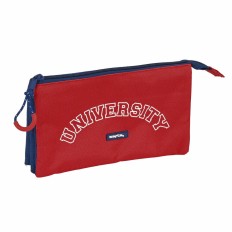 Portaoggetti Triplo Safta University Rosso Blu Marino (22 x 12 x 3 cm)    