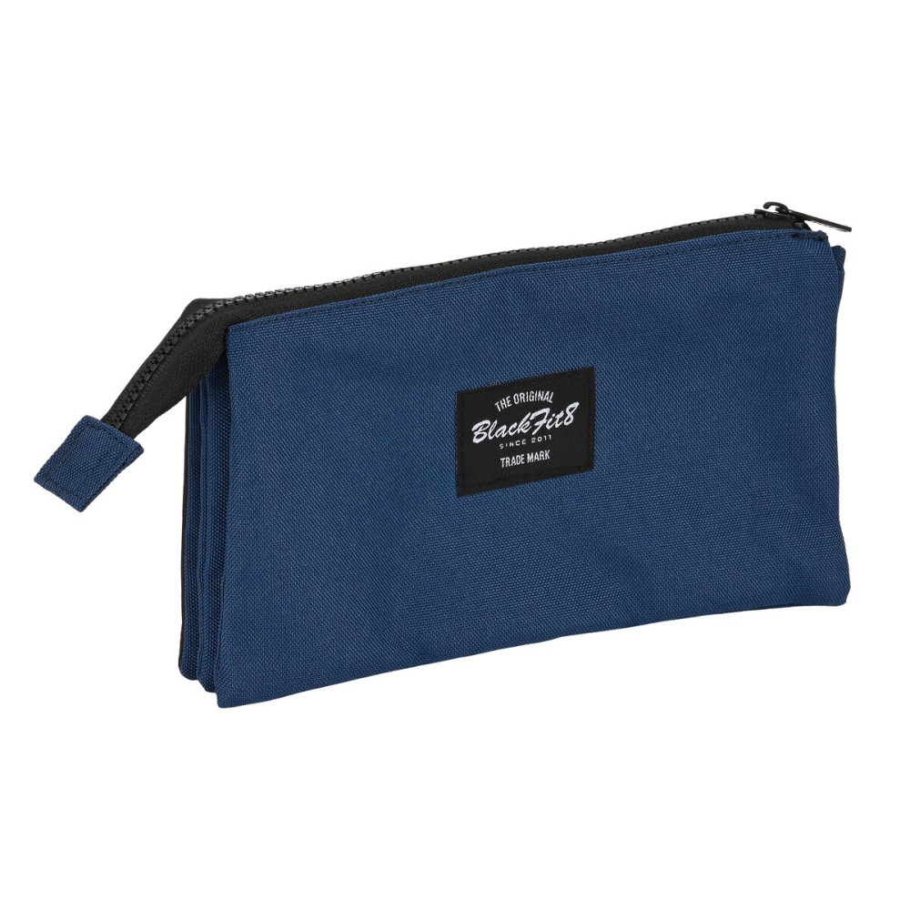 Portaoggetti Triplo BlackFit8 Urban Nero Blu Marino (22 x 12 x 3 cm)    