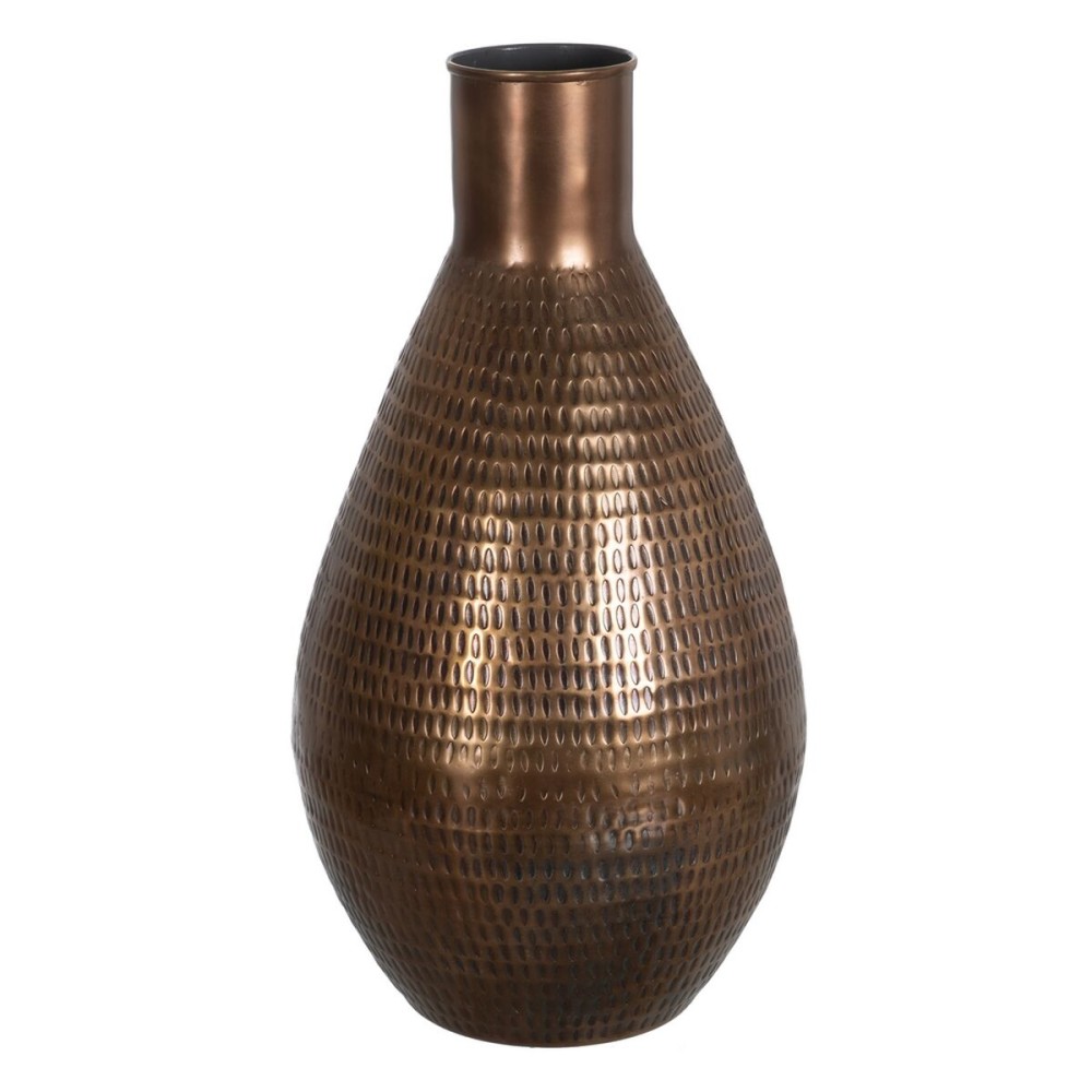 Vaso Bronce Dorato Alluminio 30 x 30 x 56 cm    