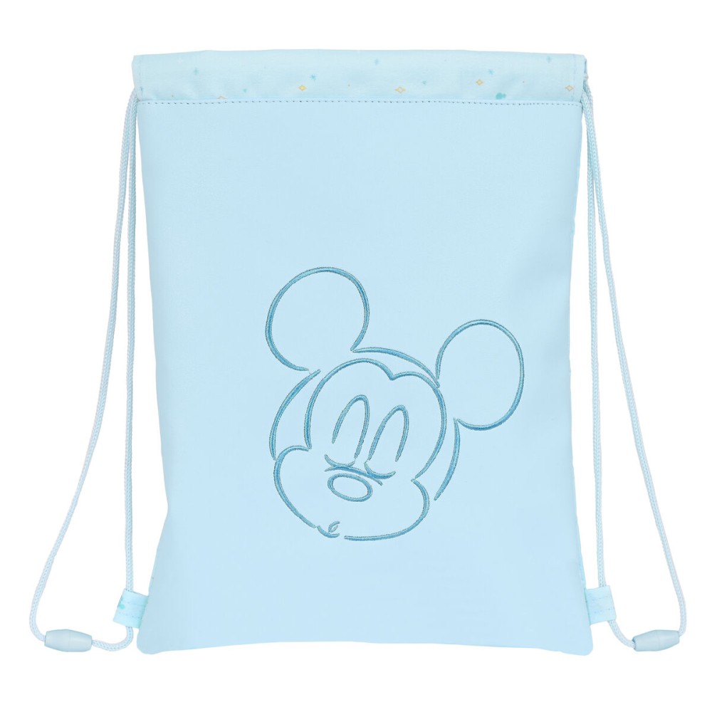 Zainetto con Cordini Mickey Mouse Clubhouse Azzurro Chiaro (26 x 34 x 1 cm)    