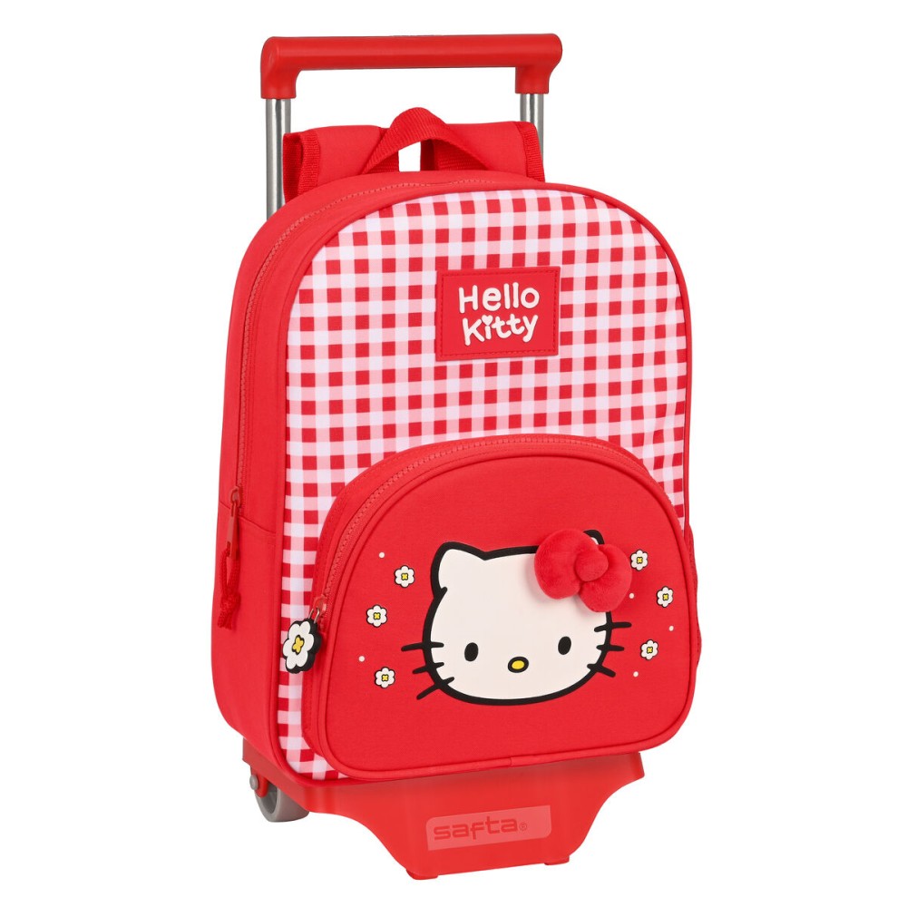 Trolley per la Scuola Hello Kitty Spring Rosso (26 x 34 x 11 cm)    