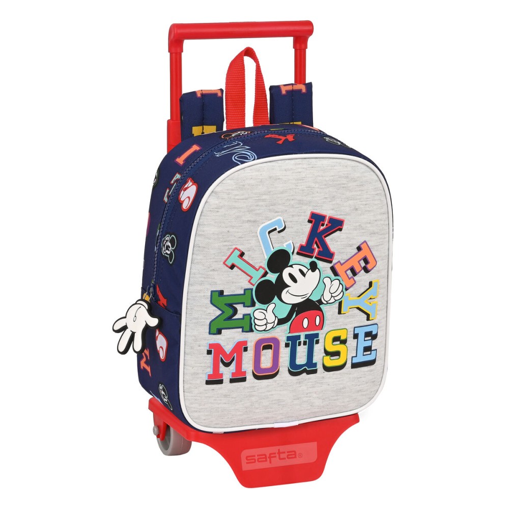 Trolley per la Scuola Mickey Mouse Clubhouse Only one Blu Marino 22 x 27 x 10 cm    