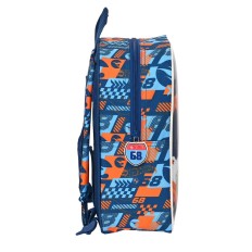 Zaino per Bambini Hot Wheels Speed club Arancio Blu Marino (22 x 27 x 10 cm)    