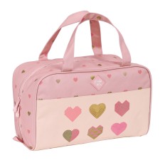 Necessaire per la Scuola Glow Lab Hearts Rosa 31 x 14 x 19 cm    