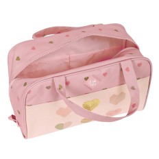 Necessaire per la Scuola Glow Lab Hearts Rosa 31 x 14 x 19 cm    