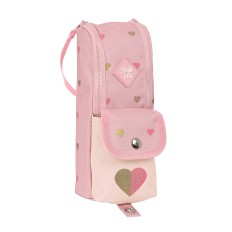 Astuccio Scuola Glow Lab Hearts Rosa (6 x 21 x 6 cm)    