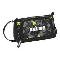 Astuccio per la Scuola con Accessori Kelme Jungle Nero Grigio Lime 20 x 11 x 8.5 cm (32 Pezzi)    