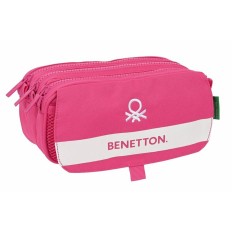 Portaoggetti Triplo Benetton Raspberry 21,5 x 10 x 8 cm Fucsia    