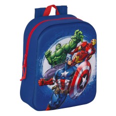 Zaino Scuola The Avengers 3D Blu Marino 22 x 27 x 10 cm    