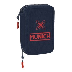 Astuccio Doppio Munich Flash Blu Marino 12.5 x 19.5 x 4 cm (28 Pezzi)    