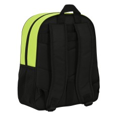 Zaino Scuola Real Betis Balompié 32 x 38 x 12 cm Nero Lime    