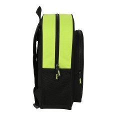 Zaino Scuola Real Betis Balompié 32 x 38 x 12 cm Nero Lime    