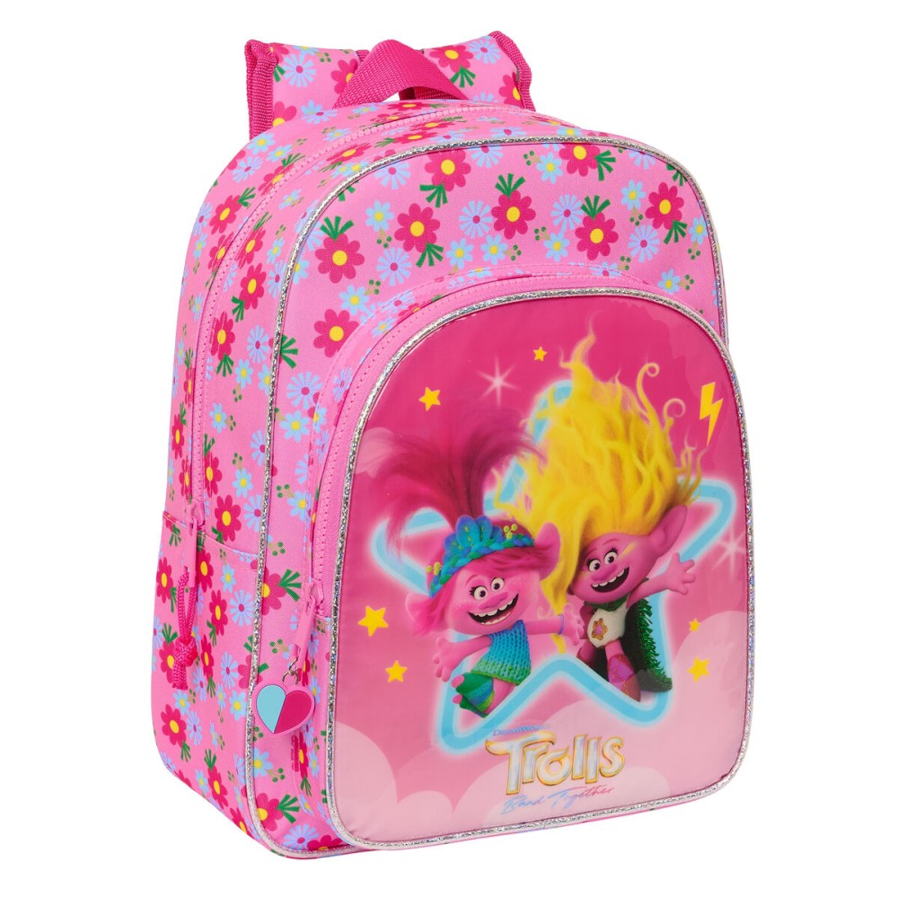 Zaino per Bambini Trolls Rosa 26 x 34 x 11 cm    