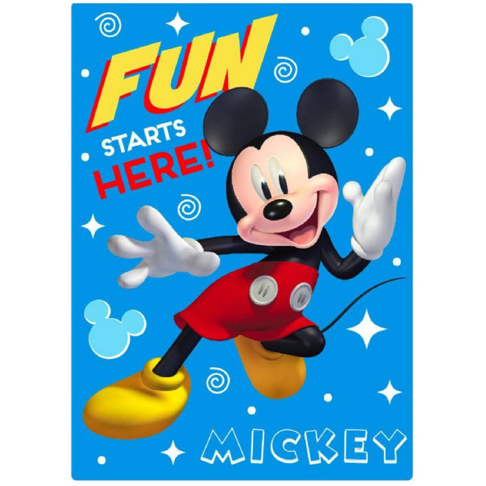 Coperta Mickey Mouse Only one 100 x 140 cm Blu Marino Poliestere    