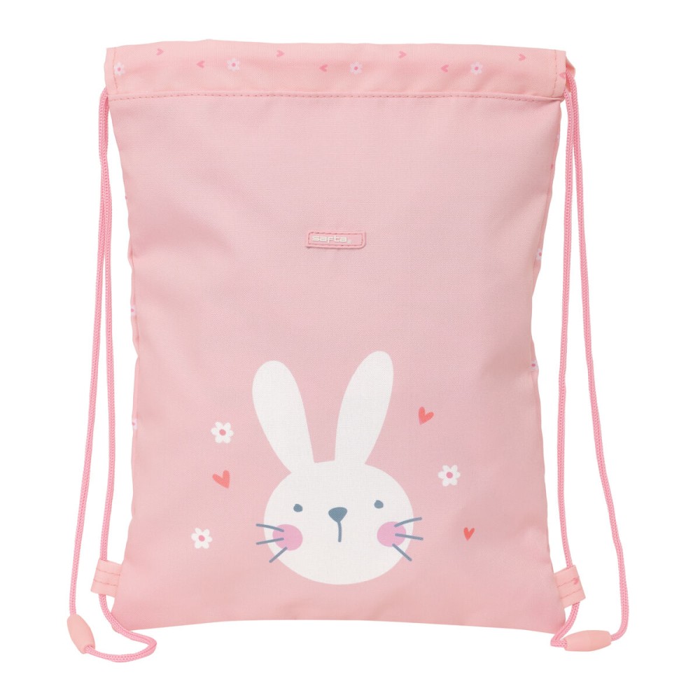 Zainetto con Cordini Safta Bunny Rosa 26 x 34 x 1 cm    