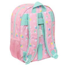 Zaino Scuola Peppa Pig Ice cream Rosa Menta 26 x 34 x 11 cm    