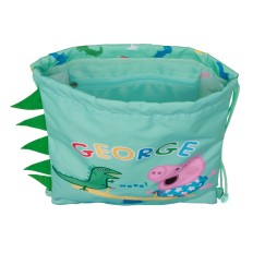 Zainetto con Cordini Peppa Pig George Menta 26 x 34 x 1 cm    