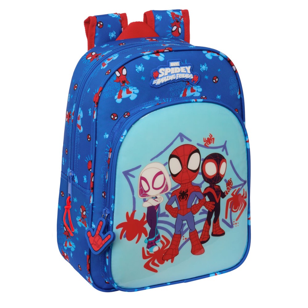 Zaino Scuola Spider-Man Azzurro 26 x 34 x 11 cm    