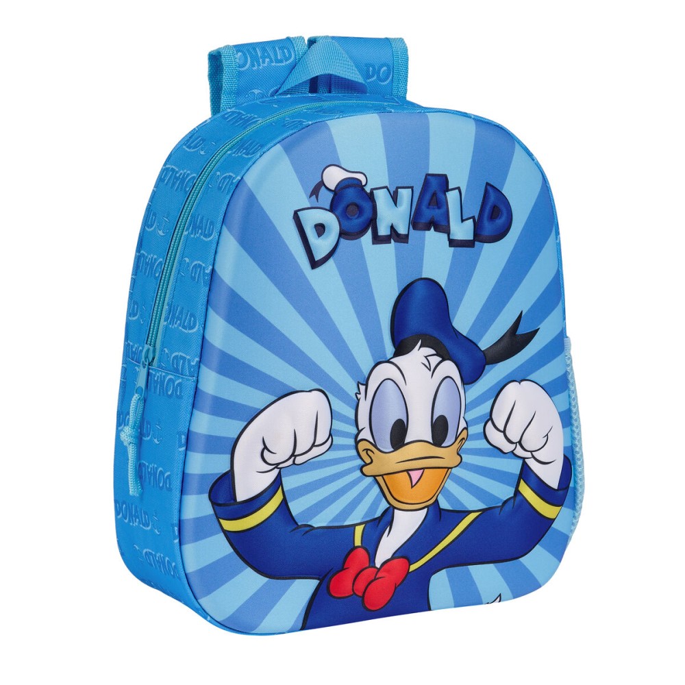 Zaino per Bambini 3D Donald Azzurro 27 x 33 x 10 cm    