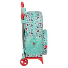 Trolley per la Scuola Hello Kitty Sea lovers Turchese 33 x 42 x 14 cm    