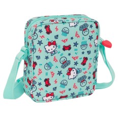 Borsa a Tracolla Hello Kitty Sea lovers Turchese 16 x 18 x 4 cm    